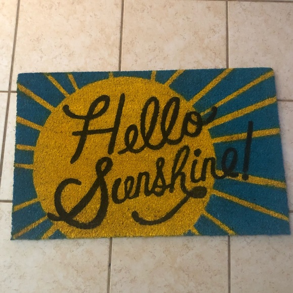 Other - HELLO SUNSHINE FLOOR MAT - NEW